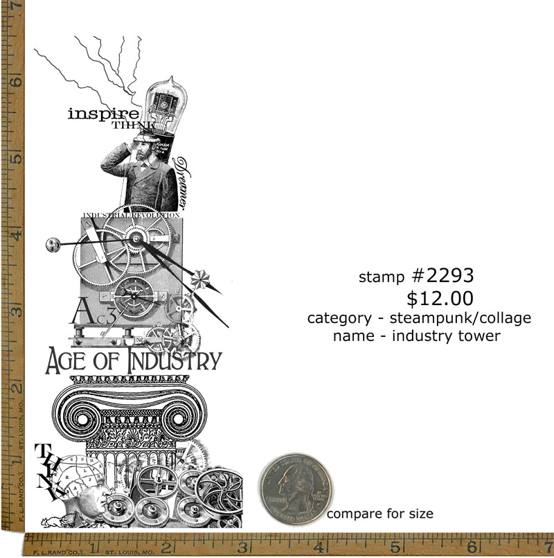 #2293 - Industry Tower - Steampunk/Collage